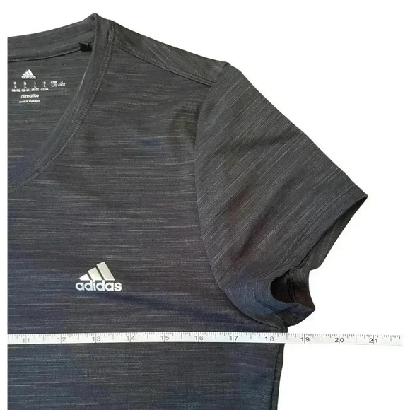 Adidas Climalite Heather Black Short Sleeve Tee Size Large - Picture 3 of 6